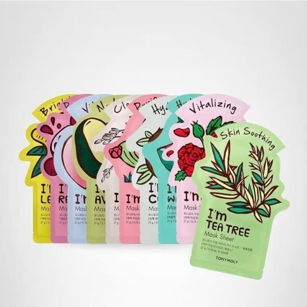 TONYMOLY I’m Real Sheet Mask Gift Set Korean Skincare Face Masks Hydrating 10